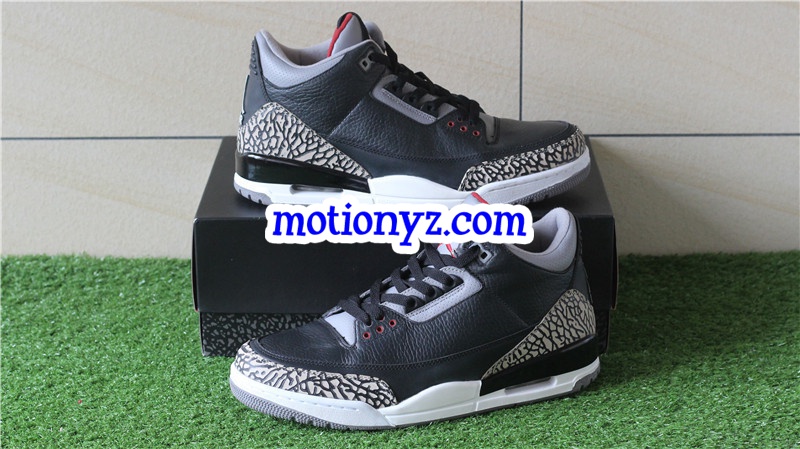 Authentic Air Jordan 3 Retro Black Cement